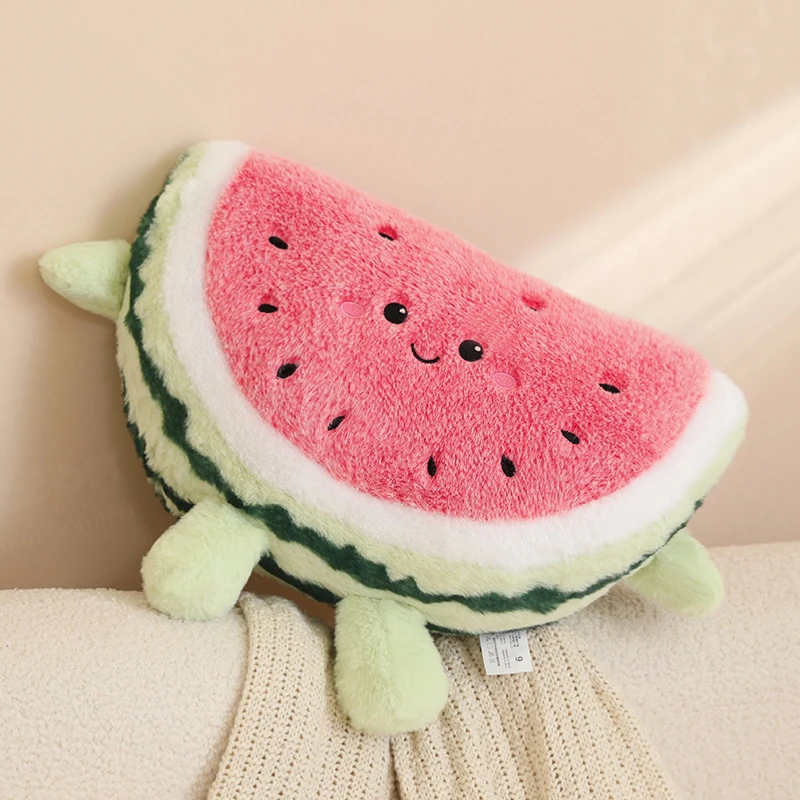 Simulation Watermelon Plush Pillow – Cute Cartoon Cushion Toy