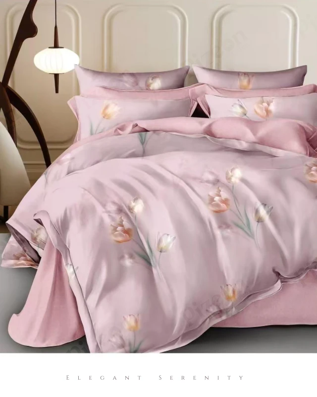 Elegant & Durable Imported Cotton Bedding Sheet Set (3-Pieces)
