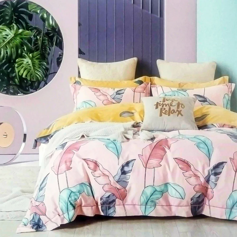 Elegant & Durable Imported Luxury Twill Cotton Fabrics Bedding Set (3 Pieces)
