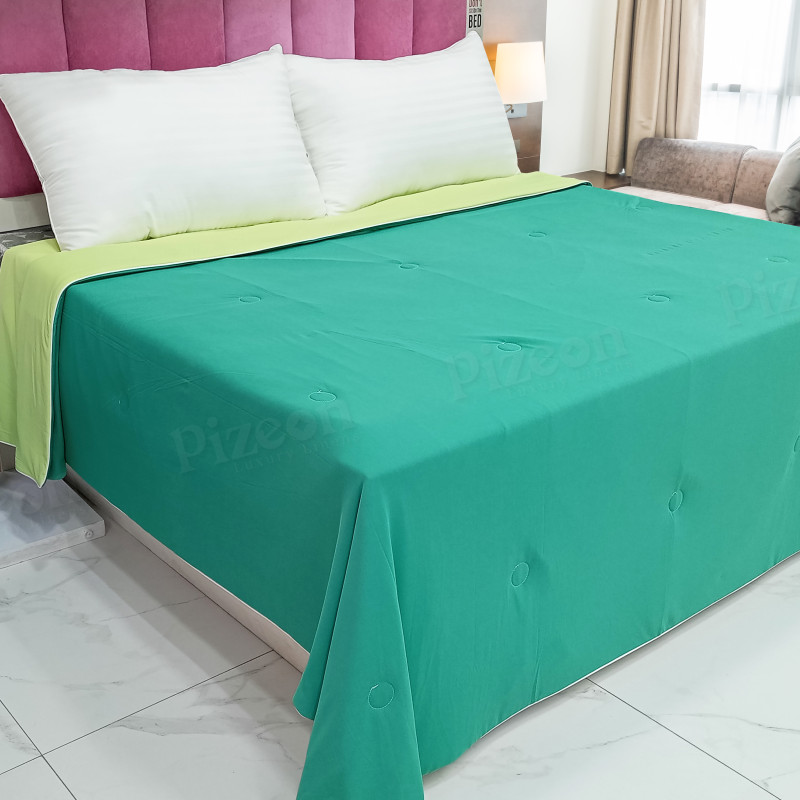 Ice Cool Summer Quilt with Solid Color on Both Sides
