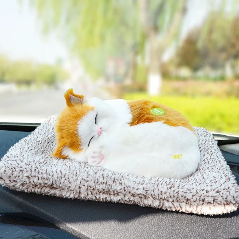 Cute Sleeping Cat Plush Toy