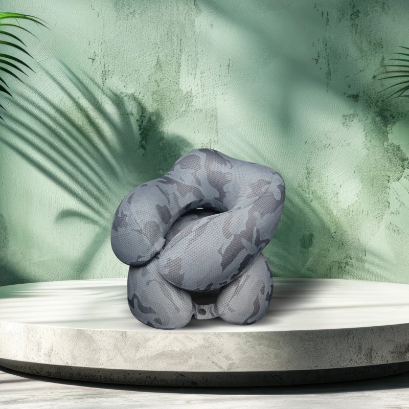 Washable Memory Foam Travel Neck Pillow  - 1 Pc