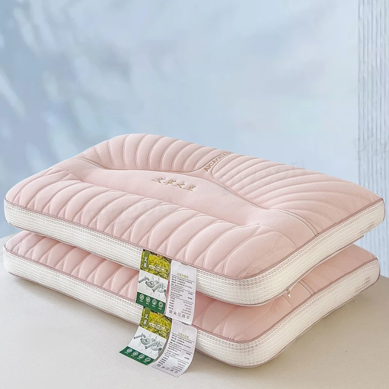 1 Pc Imported Natural Ergonomic Pillow - Cervical Support, Anti-Mite & Antibacterial (48x74cm) | Orthopedic Sleep Solution