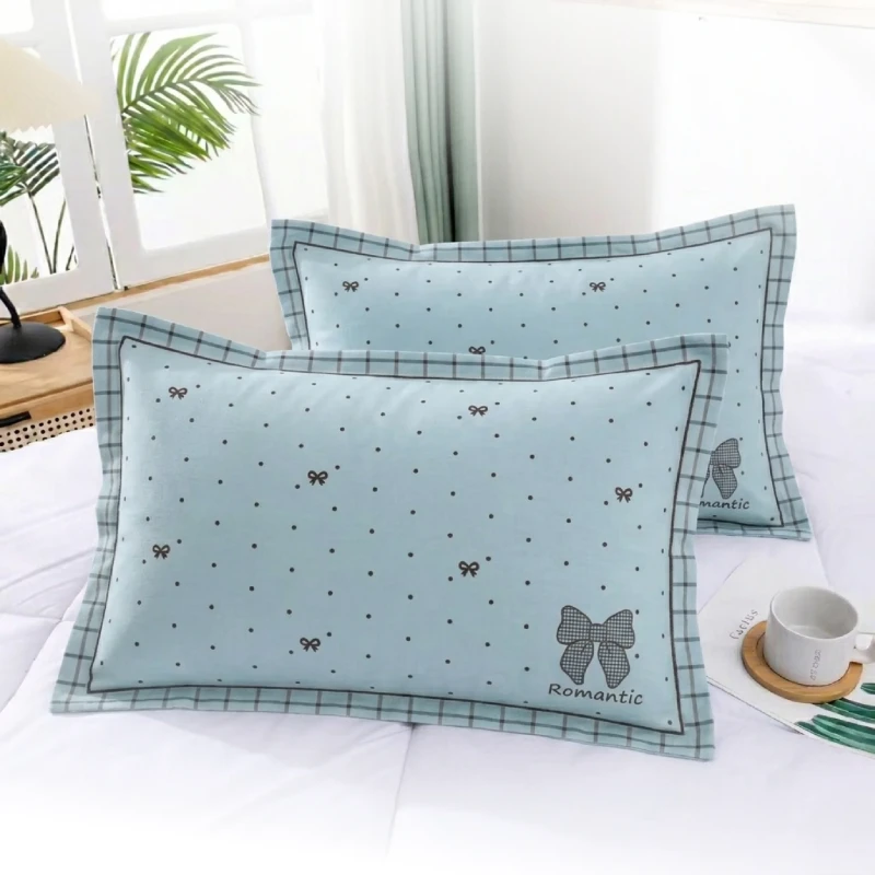 Imported Pure Cotton Romantic Pattern Jacquard Style Pillow Cover Size (18 x 29 Inch). The Best Pillow Cover in Bangladesh.