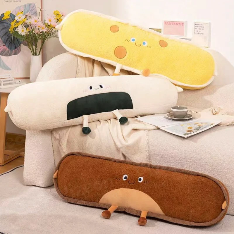 Cheese Pillow – Soft Plush Long Bolster Cushion