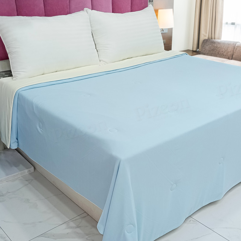 Ice Cool Summer Quilt with Solid Color on Both Sides