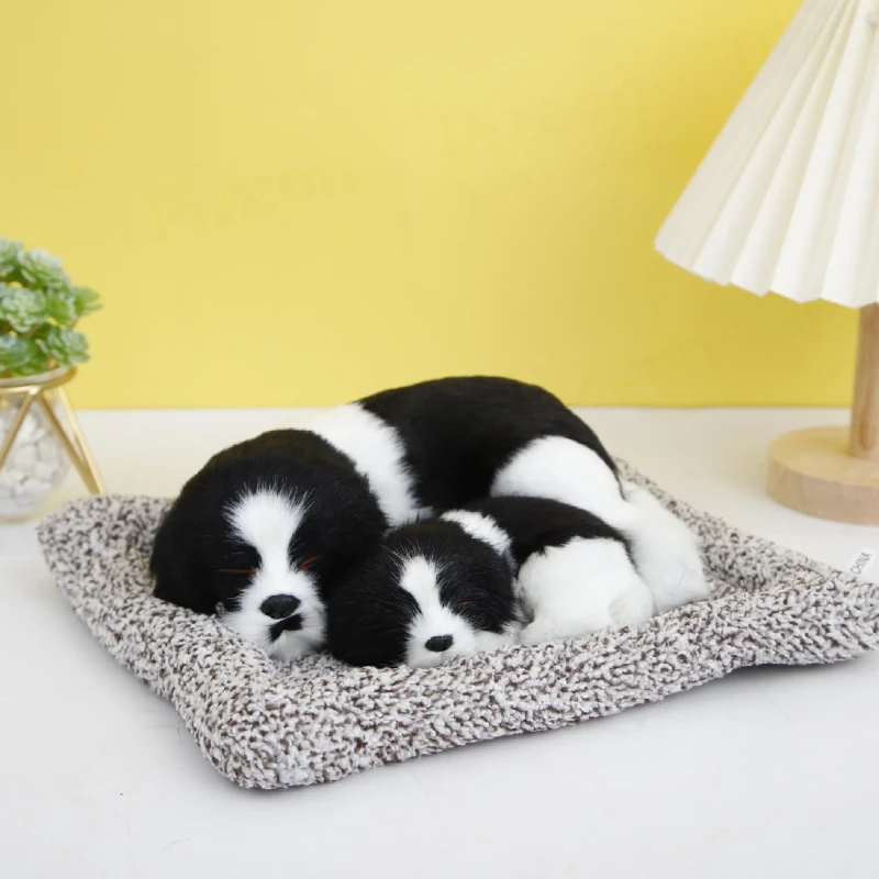 Simulation Dog with Puppy Plush Car Dashboard Toy
