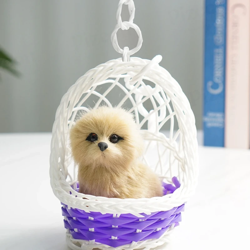Simulated Dog Hanging Basket Handicrafts