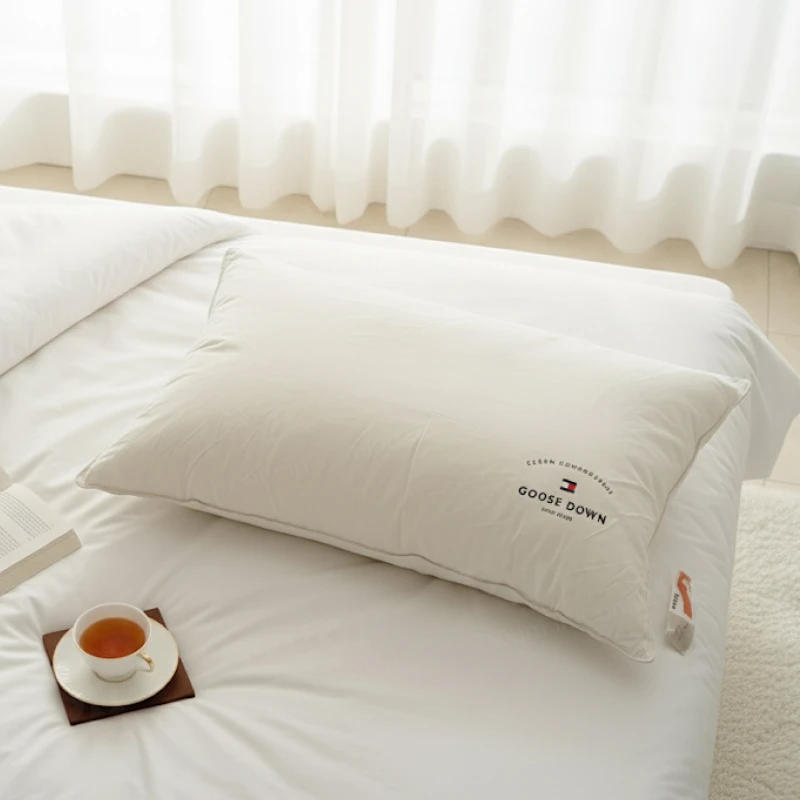 Duck Feather Down Pillow - Plush, Soft, Cool & Luxurious