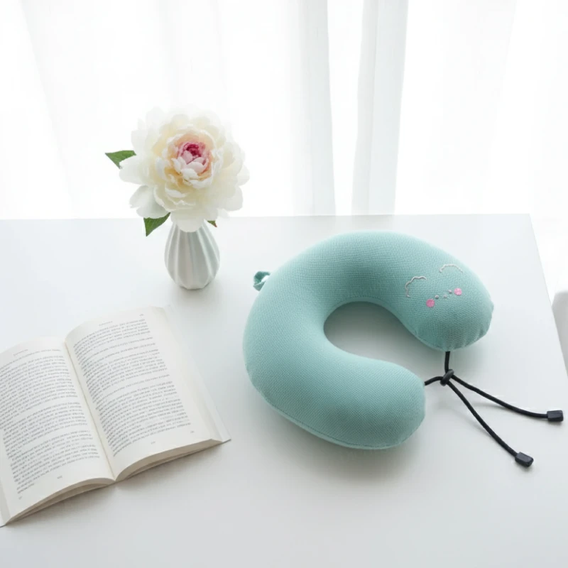U-shaped Memory Foam Neck Pillow  - 1 Pc