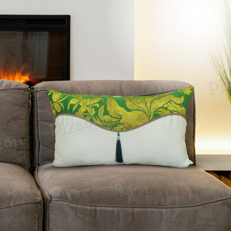 1 Pc Devine Cover – Chinese-Style Linen Cushion Cover | Washable Lumbar Pillow Cover for Sofa & Bed