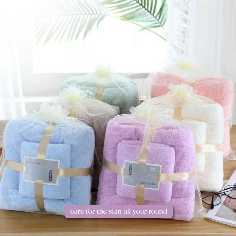 Ultra Soft & Super Absorbent Bath Towel Microfiber Coral Fleece Bath Towel Set - 1 Piece