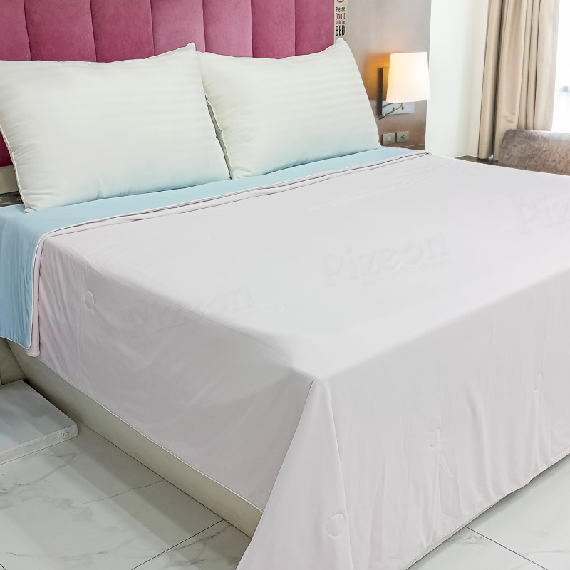 Ice Cool Summer Quilt with Solid Color on Both Sides
