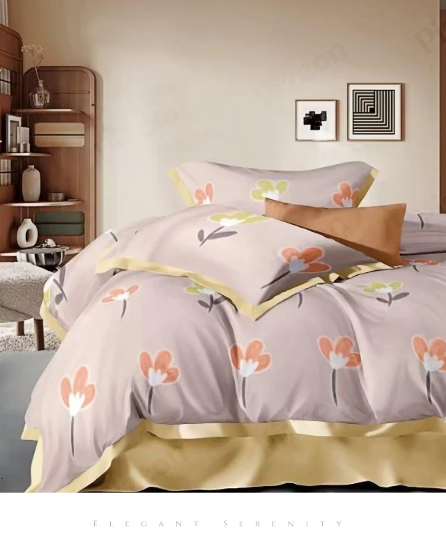 Luxury Soft & Modern Imported Cotton Bedding Set (3-Pieces )