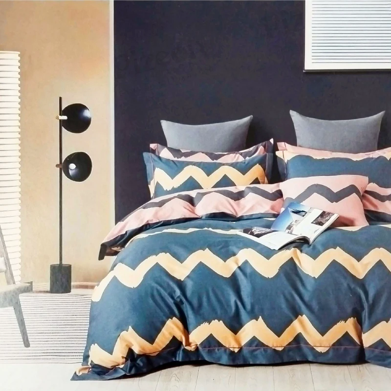 Elegant & Durable Imported Luxury Twill Cotton Fabrics Bedding Set (3 Pieces)