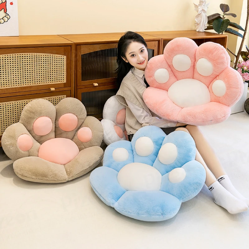 Plush Soft & Comfortable Bear Paw Cushion Seat Pillow