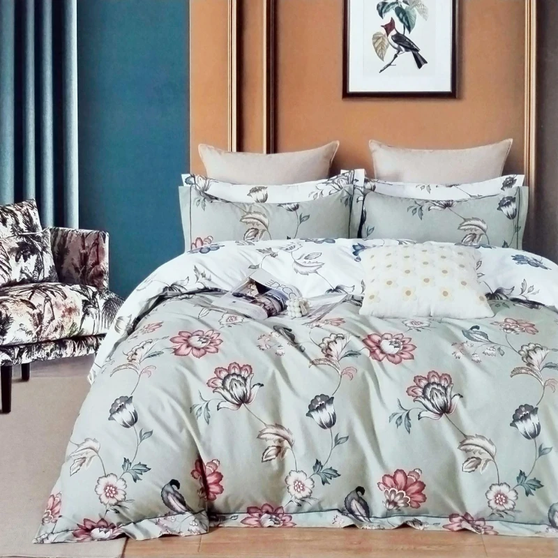 Elegant & Durable Imported Luxury Twill Cotton Fabrics Bedding Set (3 Pieces)