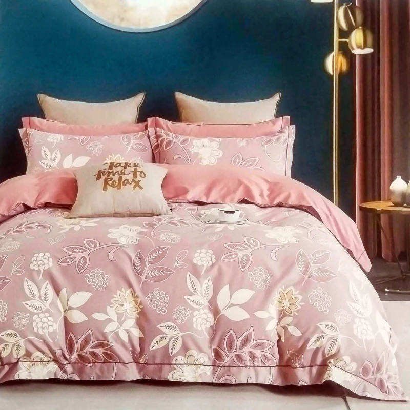Elegant & Durable Imported Luxury Twill Cotton Fabrics Bedding Set (3 Pieces)