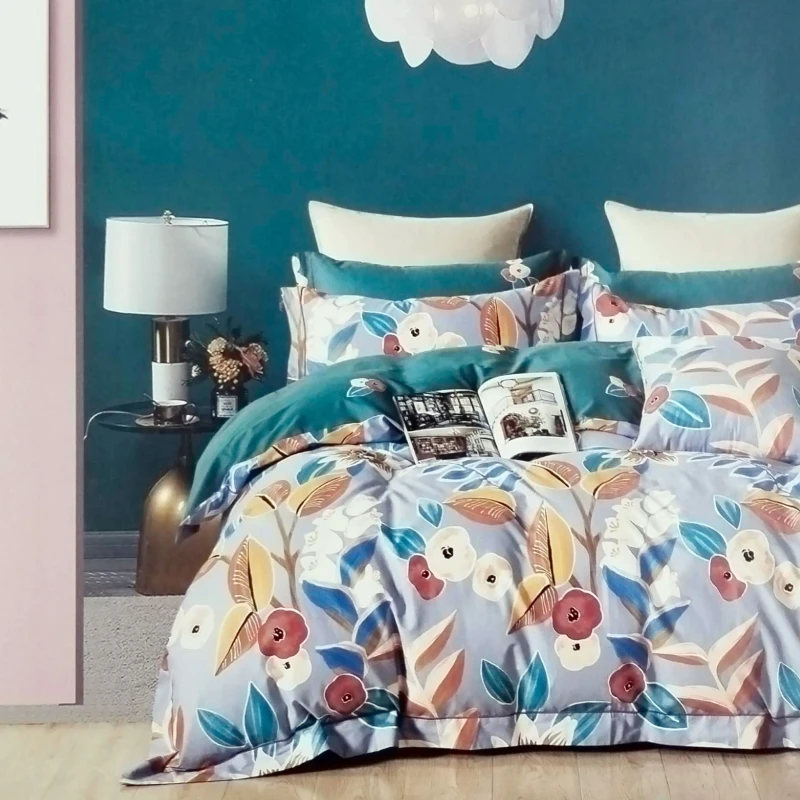 Elegant & Durable Imported Luxury Twill Cotton Fabrics Bedding Set (3 Pieces)