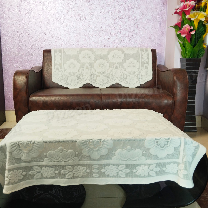 Elegant Sofa Scarf Cover | Premium Linen Throw | Spill Guard & Dream Comfort Decor