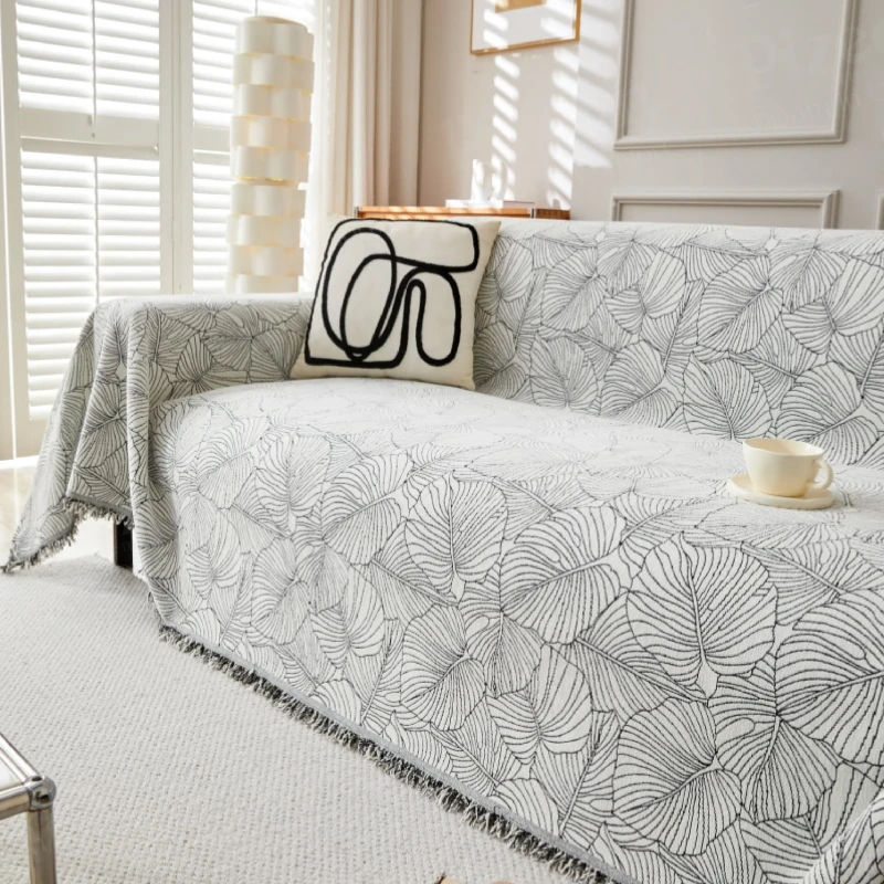 Luxury Chenille Sofa Cover, One Whole Sheet to Fully Cover the Sofa Cushions.