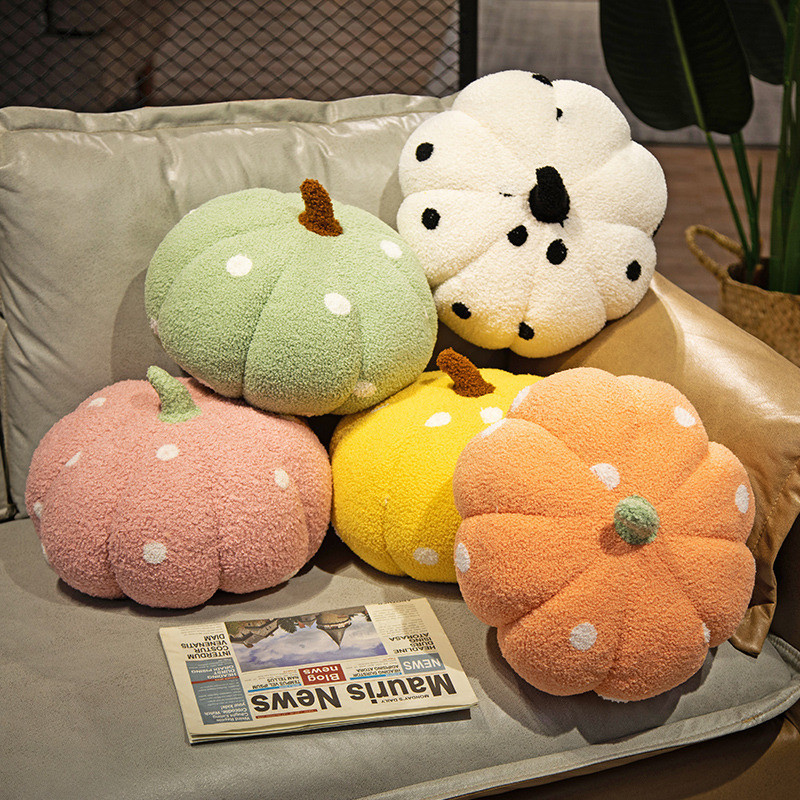 Pumpkin Shaped Decorative Plush Pillow