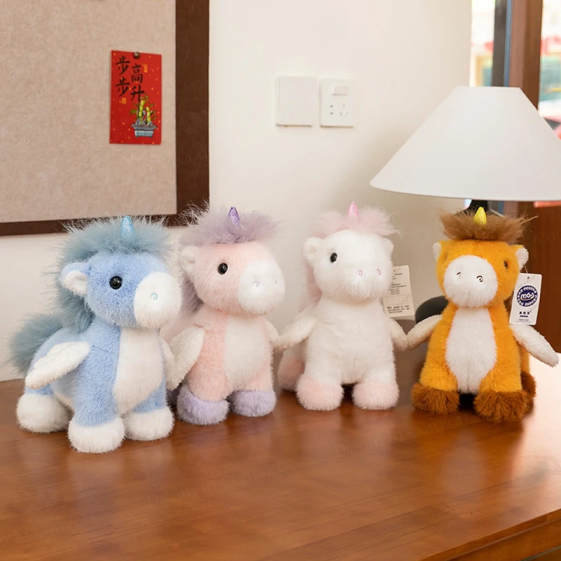 Super Soft Crochet Unicorn Plush Toy – Cute Pony Doll for Kids
