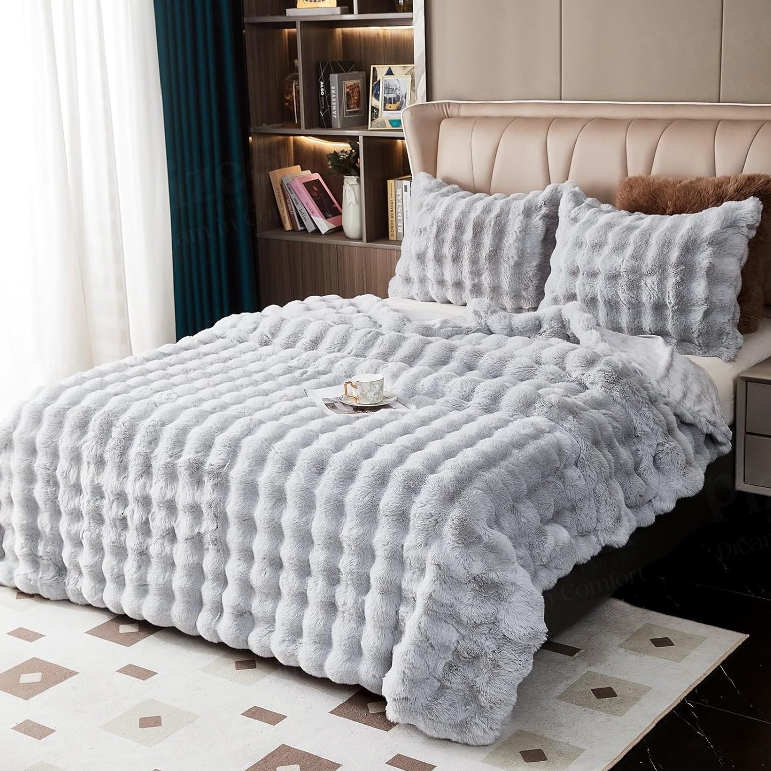 Imported Fluffy Blanket - Super Soft Blanket, Rabbit Faux Fur Blanket