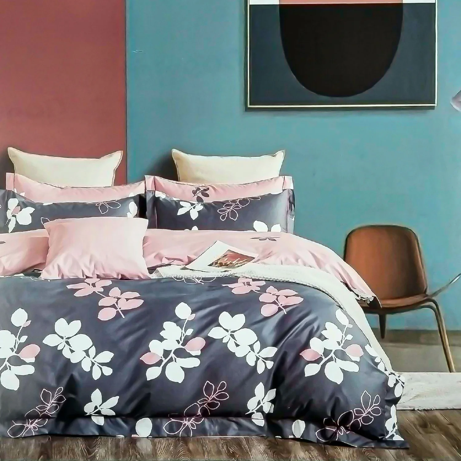 Elegant & Durable Imported Luxury Twill Cotton Fabrics Bedding Set (3 Pieces)
