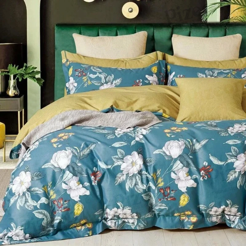 Elegant & Durable Imported Luxury Twill Cotton Fabrics Bedding Set (3 Pieces)