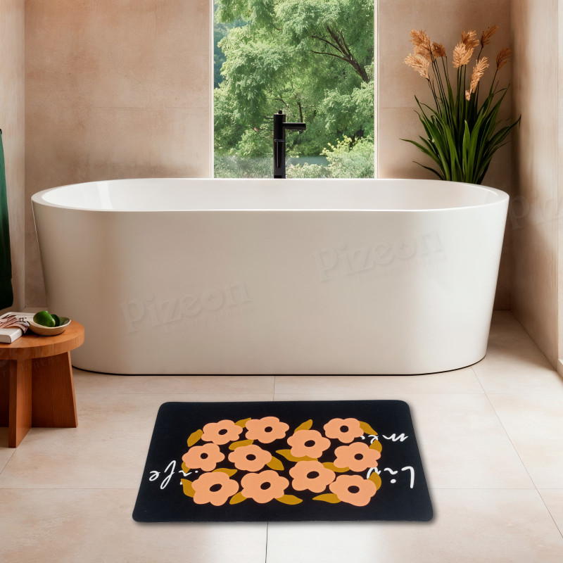 Cute Flower Shape Soft Anti-Slip Bath Mat