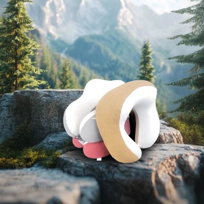 Premium Plush Memory Foam U-Shape Travel Neck Pillow