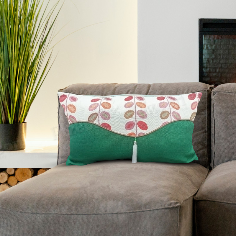 1 Pc Devine Cover – Chinese-Style Linen Cushion | Washable Lumbar Pillow Cover for Sofa & Bed
