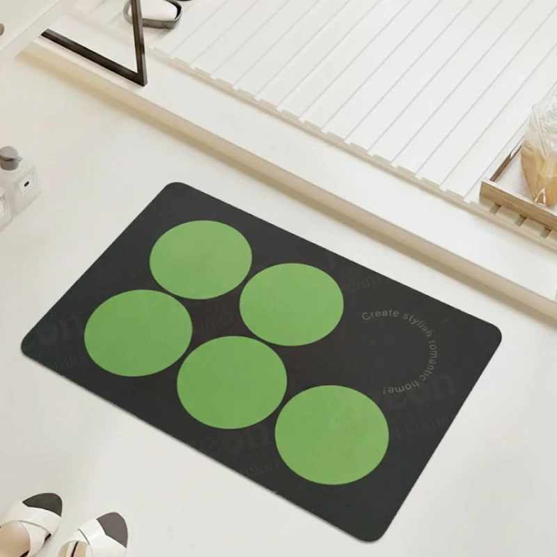 Diatom Mud Indoor Doormat | Ultra-Absorbent Entryway & Bathroom Floor Mat | Anti-Slip Quick-Dry Rug