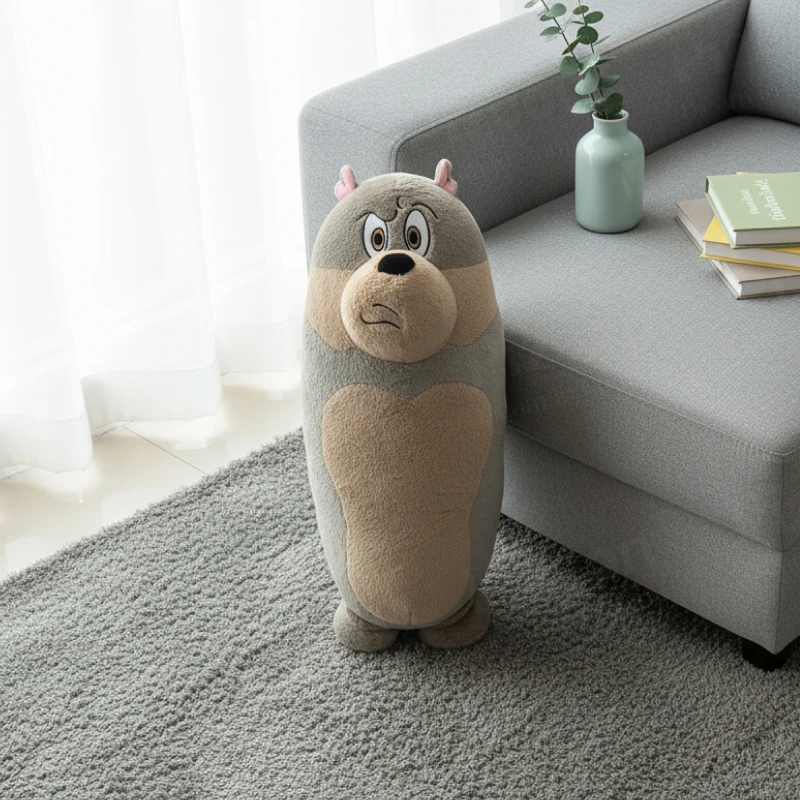 Dog Plush Toy throw Pillow – Large Soft Stuffed Animal Cushion with Cotton Filling