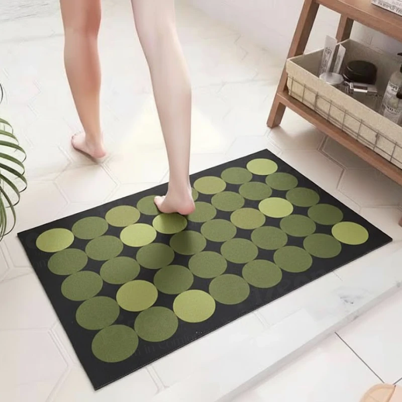 Diatom Mud Indoor Doormat | Ultra-Absorbent Entryway & Bathroom Floor Mat | Anti-Slip Quick-Dry Rug