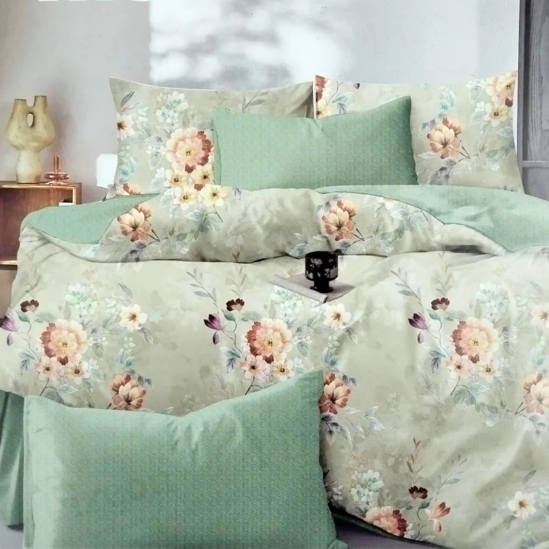 Elegant & Durable Imported Luxury Twill Cotton Fabrics Bedding Set (3 Pieces)