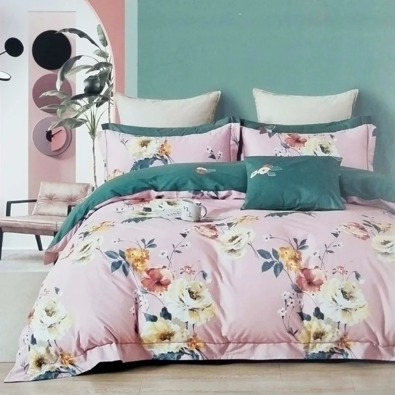 Elegant & Durable Imported Luxury Twill Cotton Fabrics Bedding Set (3 Pieces)
