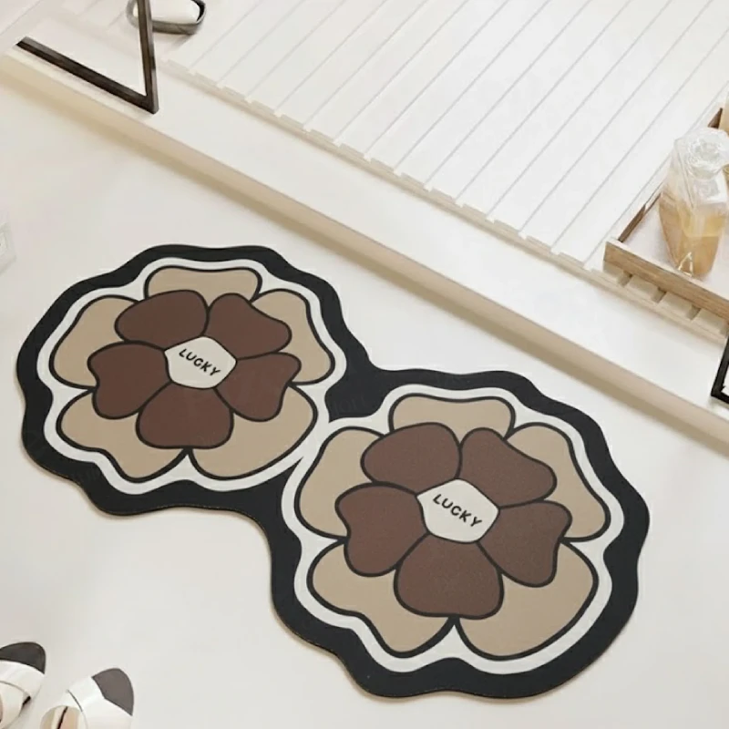 Diatom Mud Indoor Doormat | Ultra-Absorbent Entryway & Bathroom Floor Mat | Anti-Slip Quick-Dry Rug