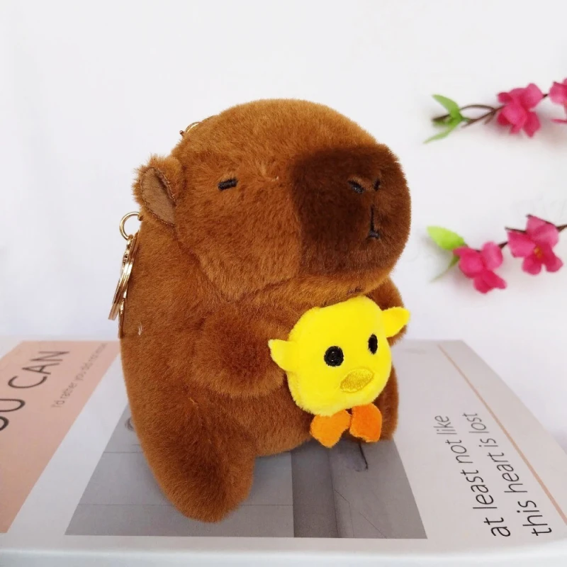 Kawaii Capybara Plush Keychain