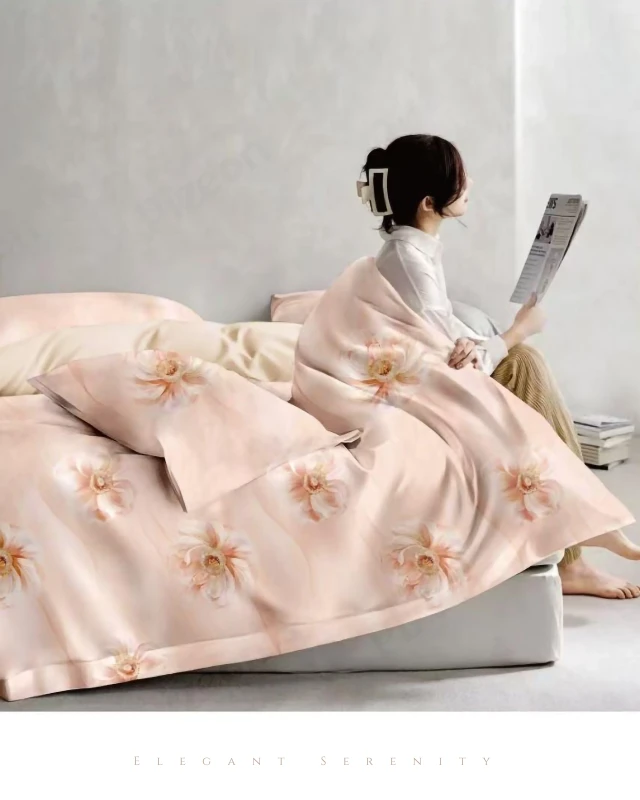 Elegant & Durable Imported Cotton Bedding Sheet Set (3-Pieces)