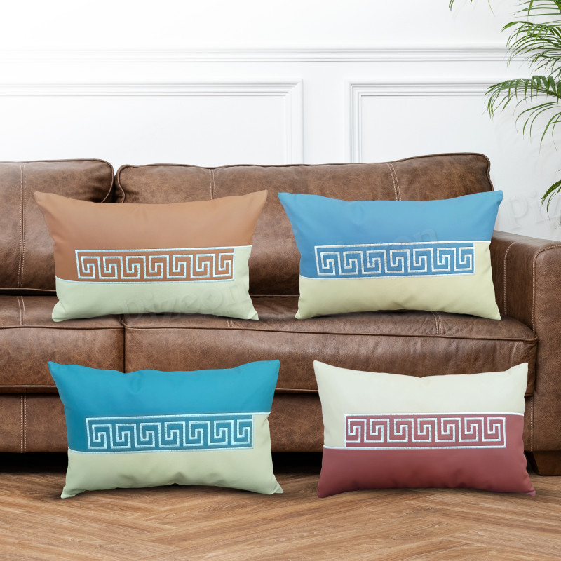 1 Pc Devine Cover – Chinese-Style Linen Cushion Cover | Washable Lumbar Pillow Cover for Sofa & Bed