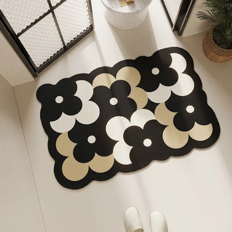Diatom Mud Indoor Doormat | Ultra-Absorbent Entryway & Bathroom Floor Mat | Anti-Slip Quick-Dry Rug