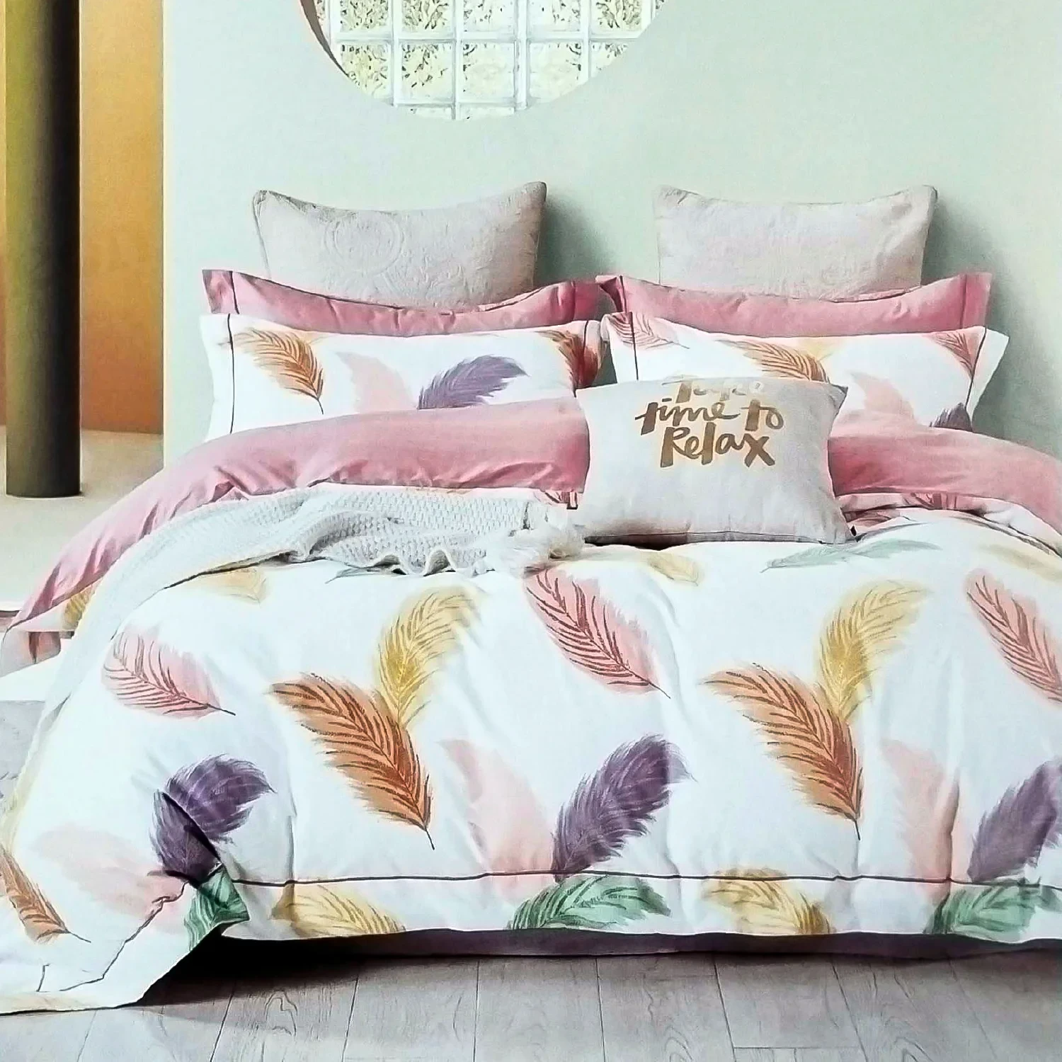 Elegant & Durable Imported Luxury Twill Cotton Fabrics Bedding Set (3 Pieces)