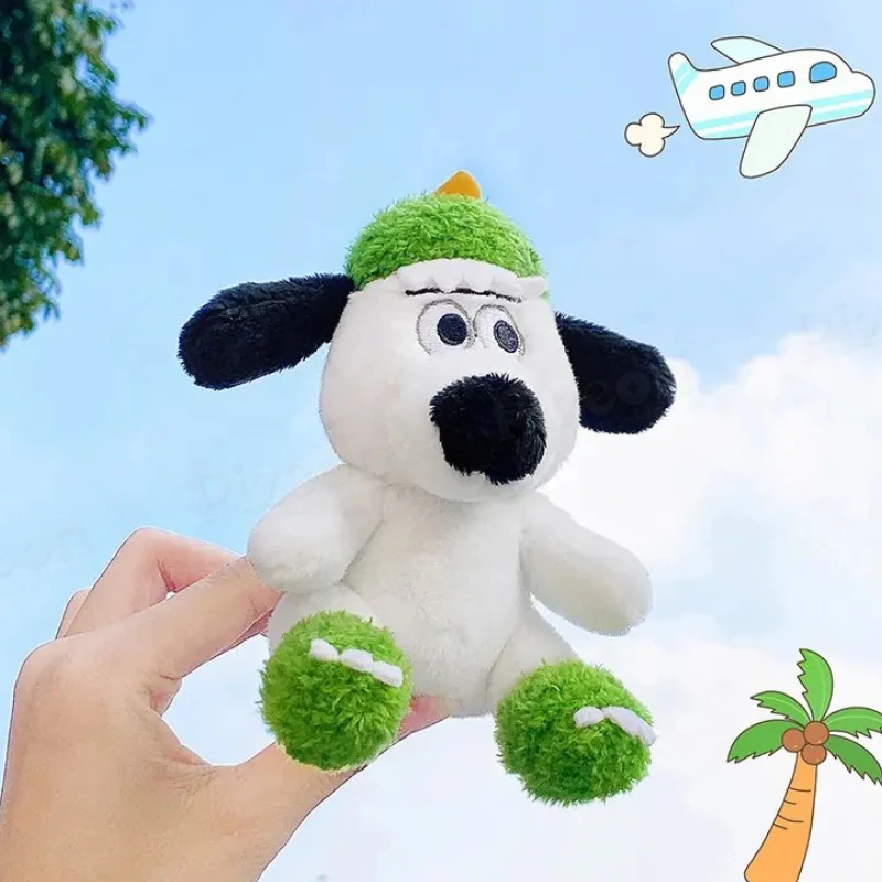 Cute White Dog Plush Keychain for Kids