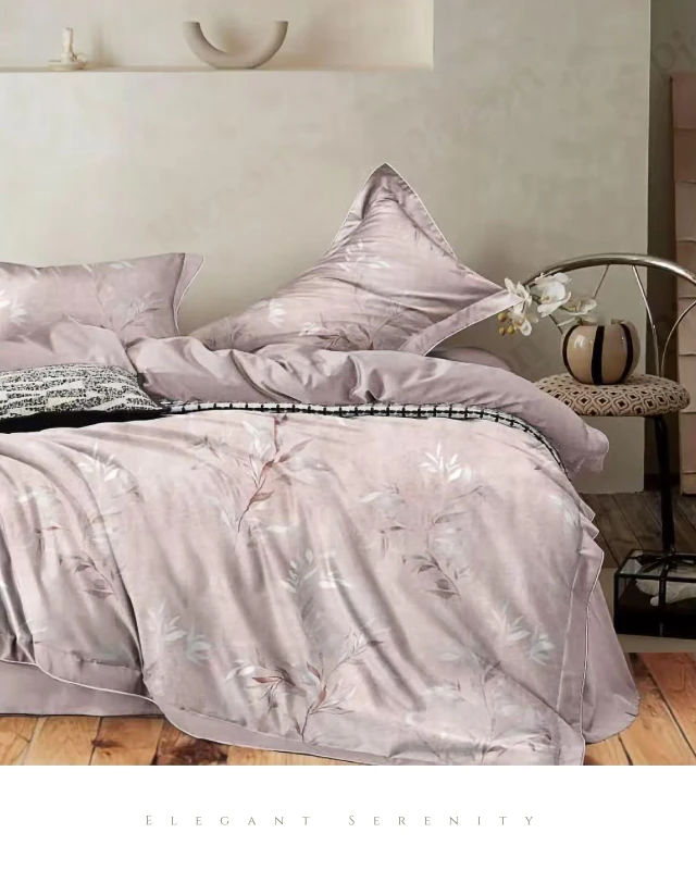 Elegant & Durable Imported Cotton Bedding Sheet Set (3-Pieces)